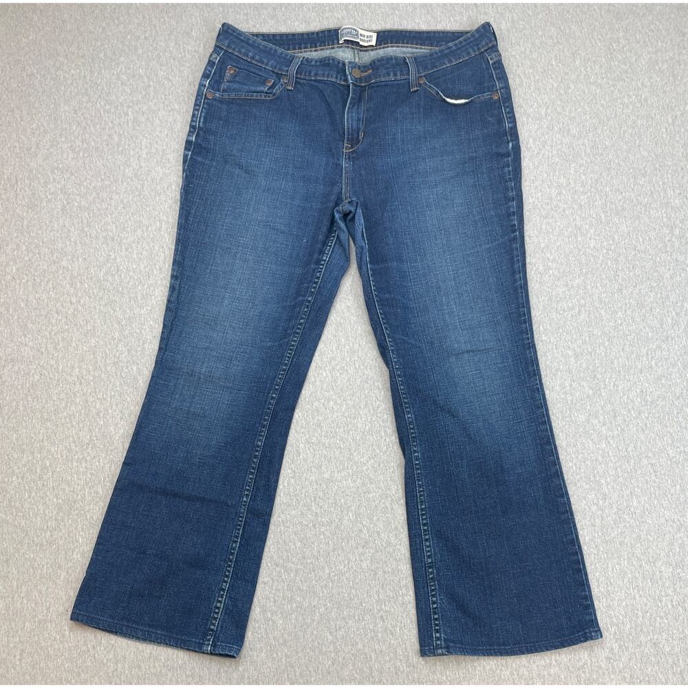 Levis Jeans‎ Womens 14M Blue Cotton Stretch Signature Mid-Rise Bootcut